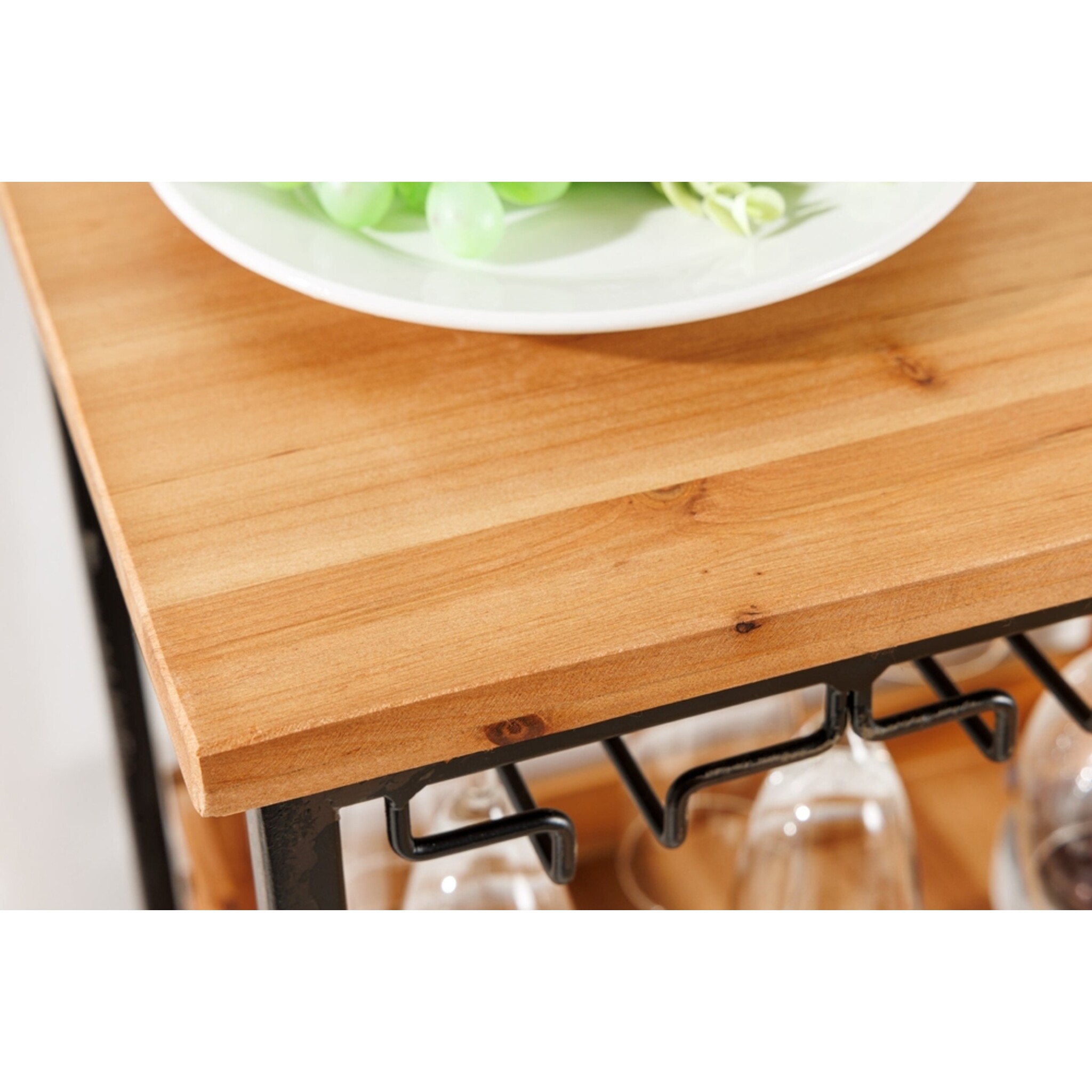 Weinregal Seven Seas für 20 Flaschen und Gläser Kiefernholz, natur 