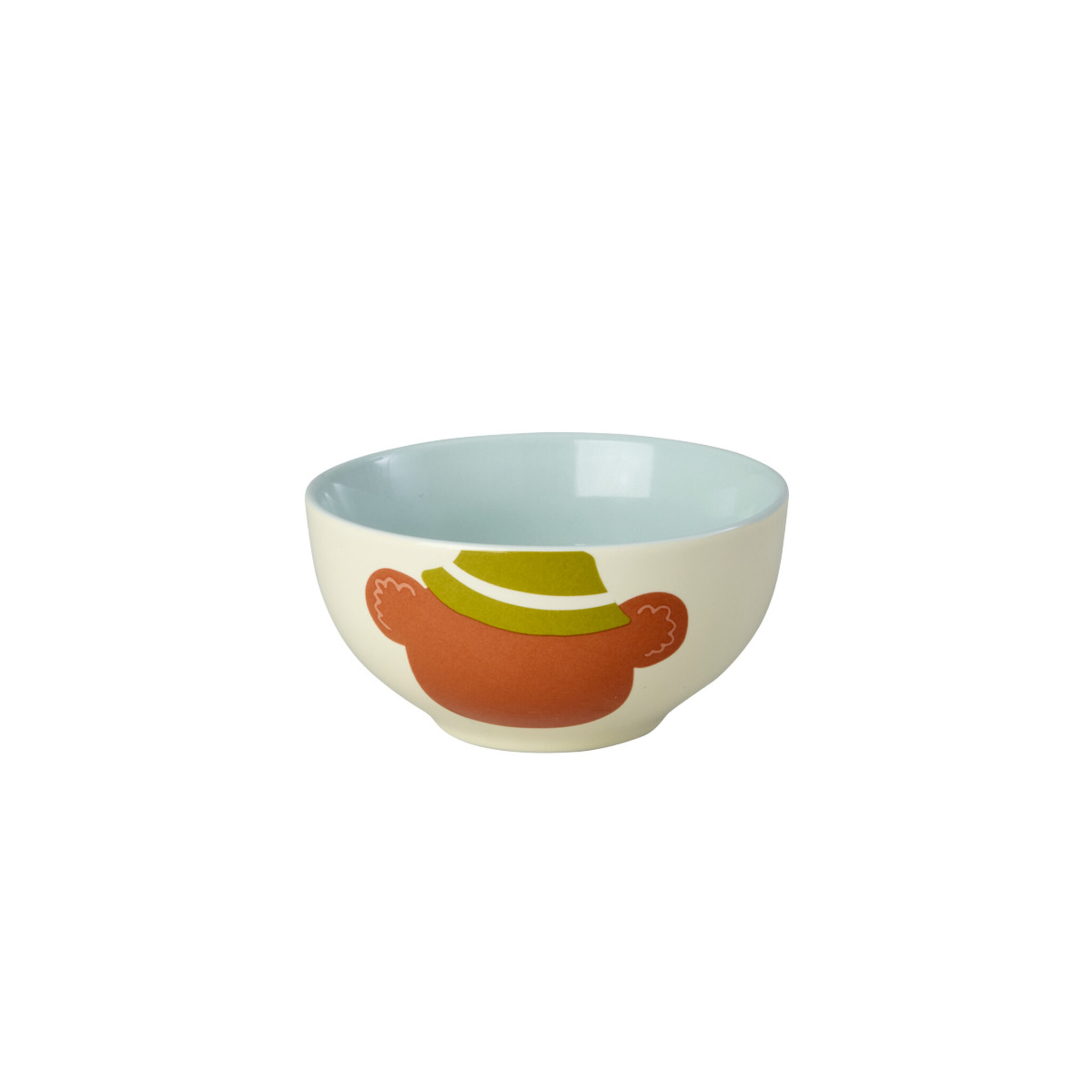 RICE Kinder Porzellan Gerschirr-Set 3-teilig, Tiermotiv, bunt 