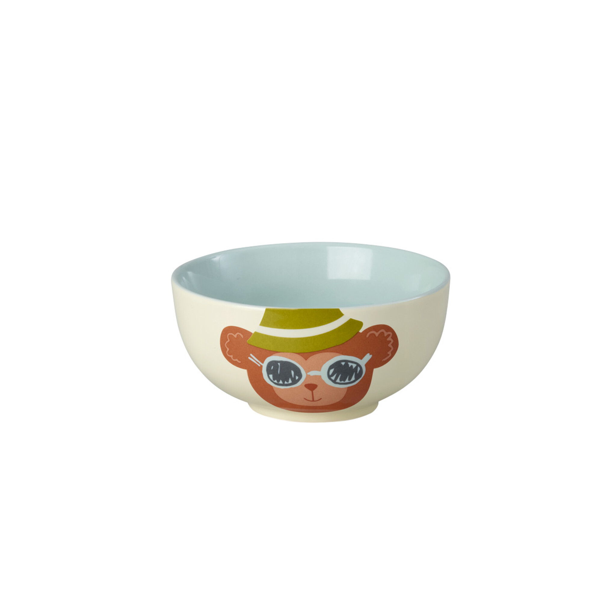 RICE Kinder Porzellan Gerschirr-Set 3-teilig, Tiermotiv, bunt 