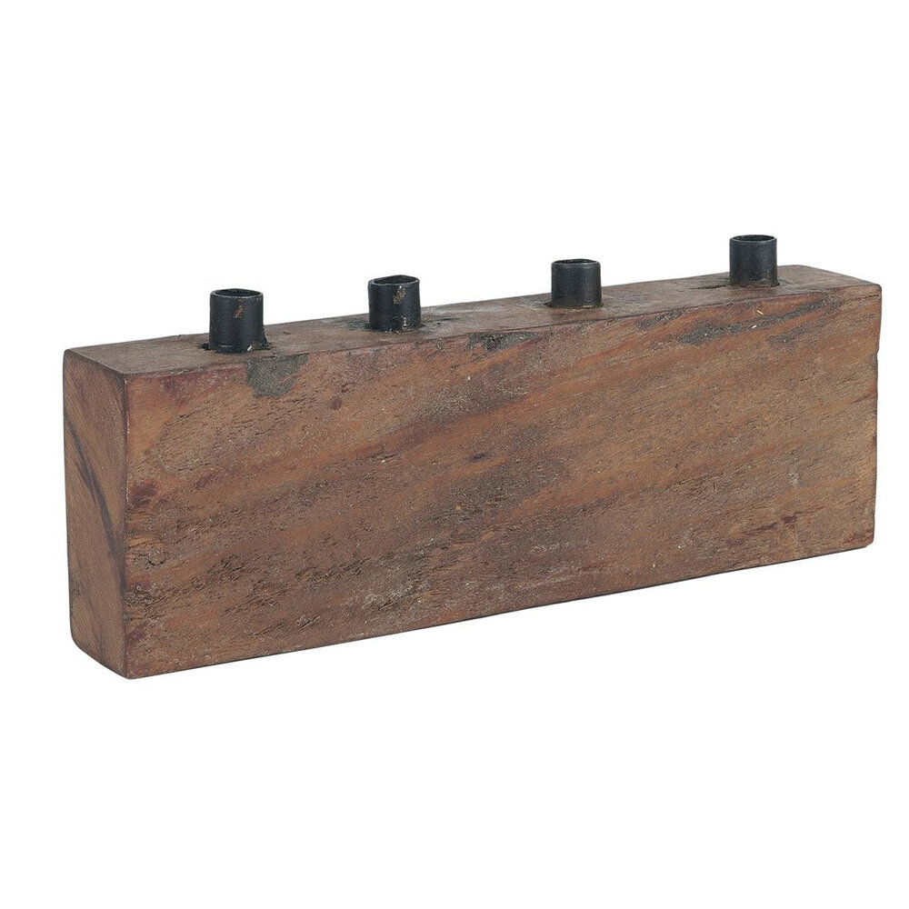 Kerzenhalter für dünne Stabkerzen UNIKA, braun 