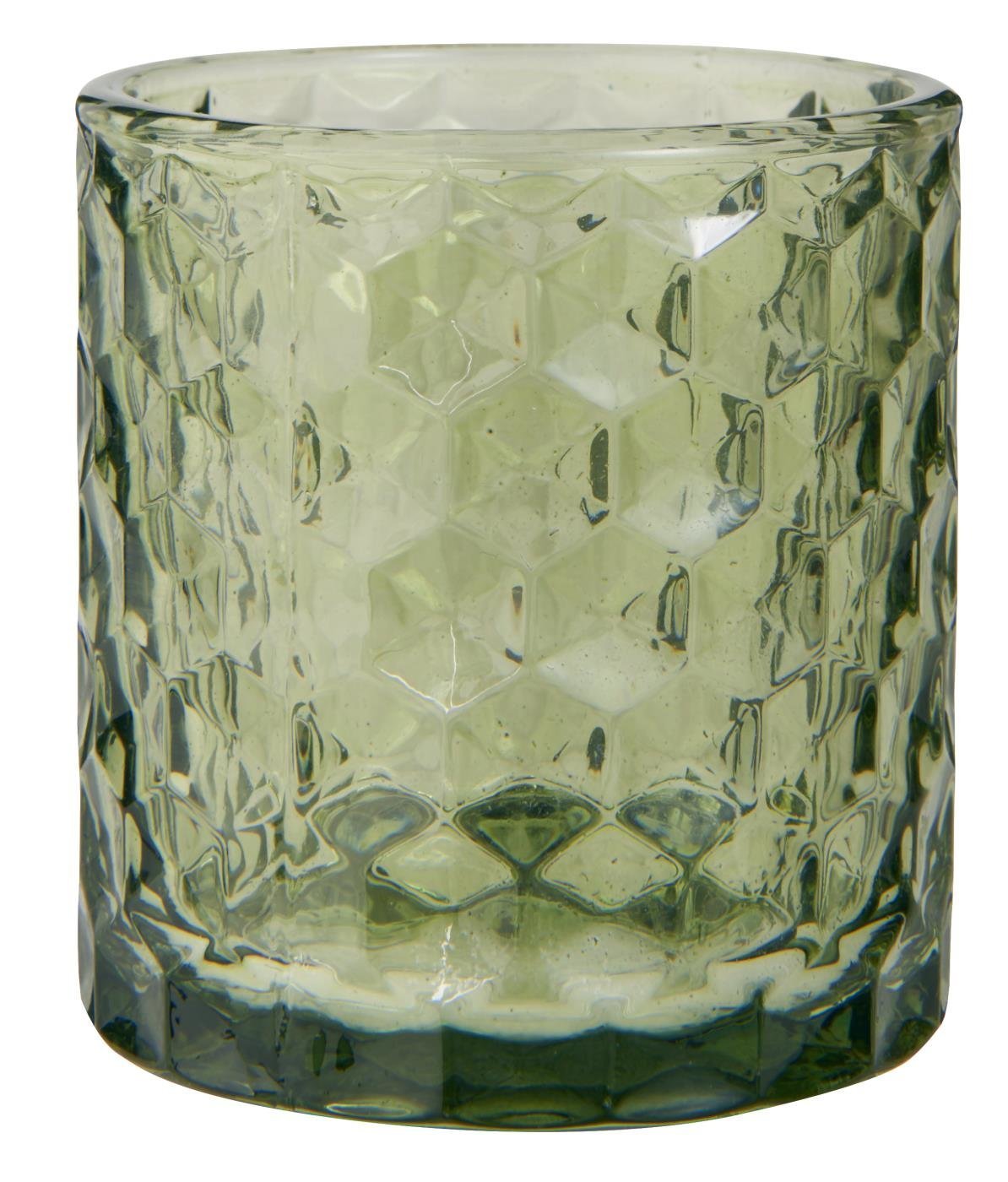 Kerzenhalter für Teelicht farbig Glas, grün 