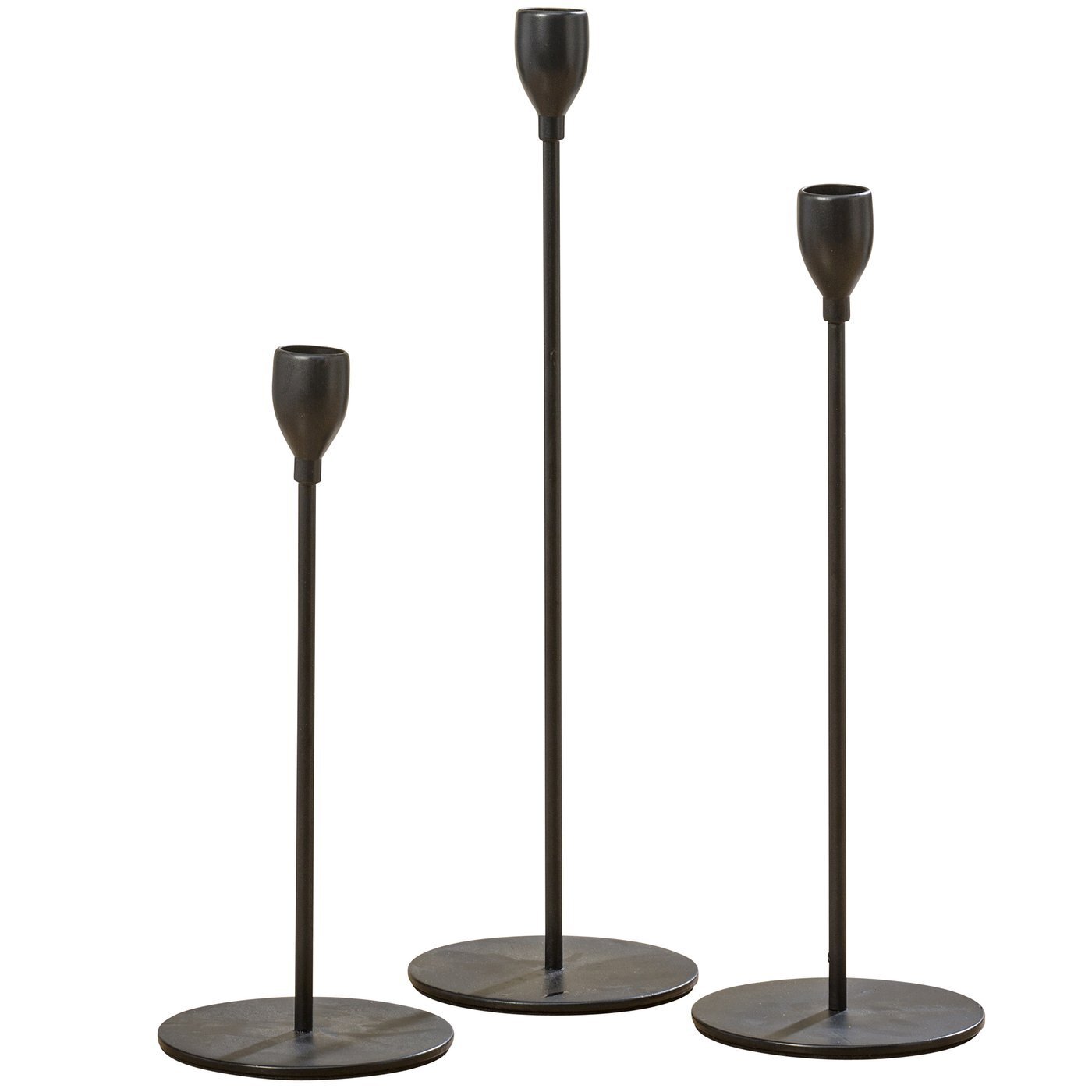 Kerzenhalter Malte Eisen 3er, schwarz 