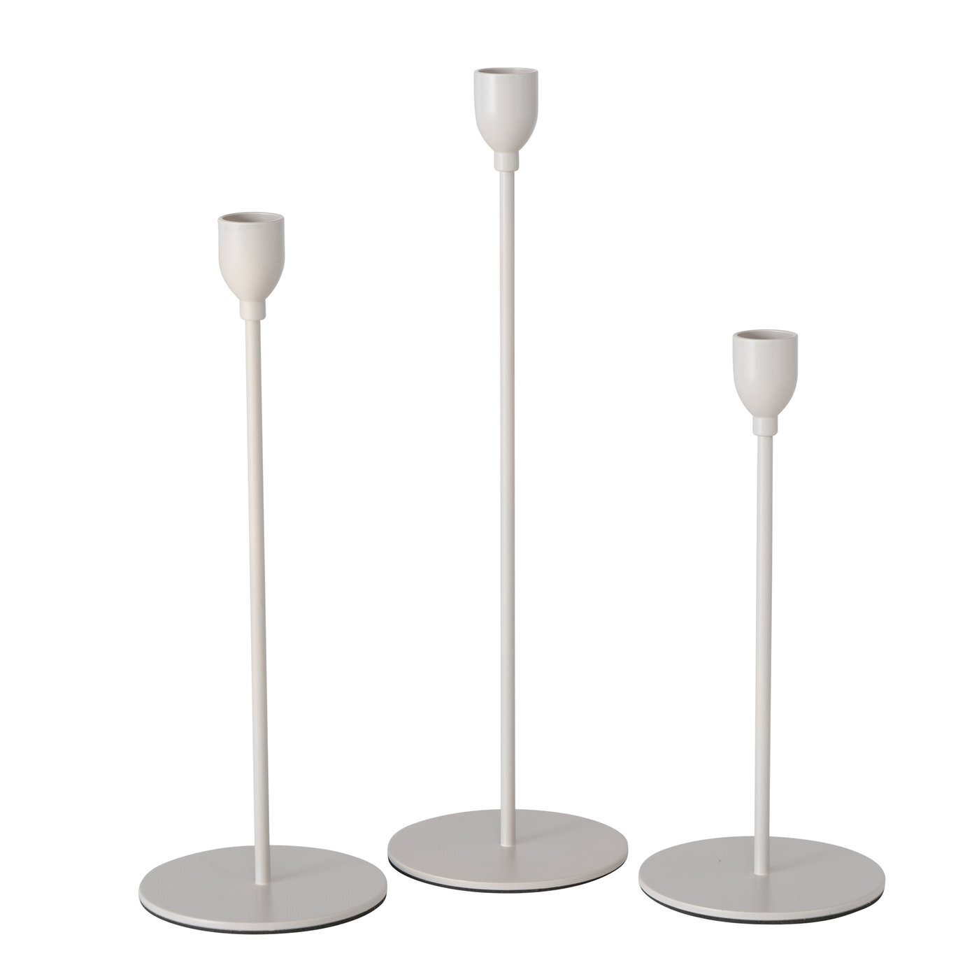 Kerzenhalter Malte Eisen 3er, beige 