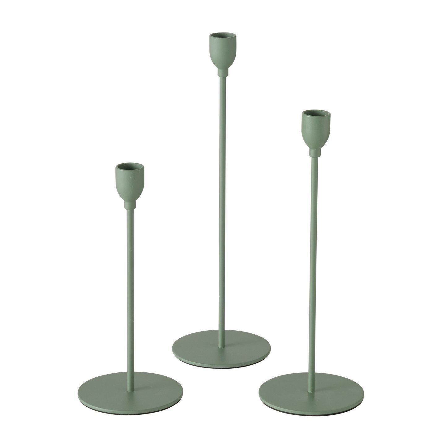 Kerzenhalter Malte Eisen 3er, grün 