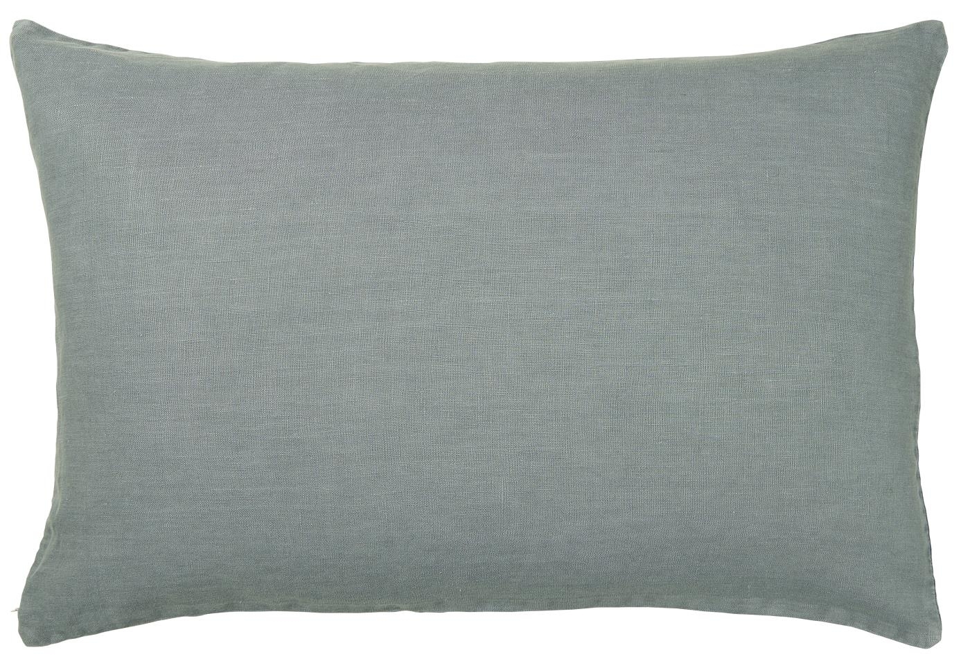 Kissenbezug Leinen 60x40 cm, staubig blau 