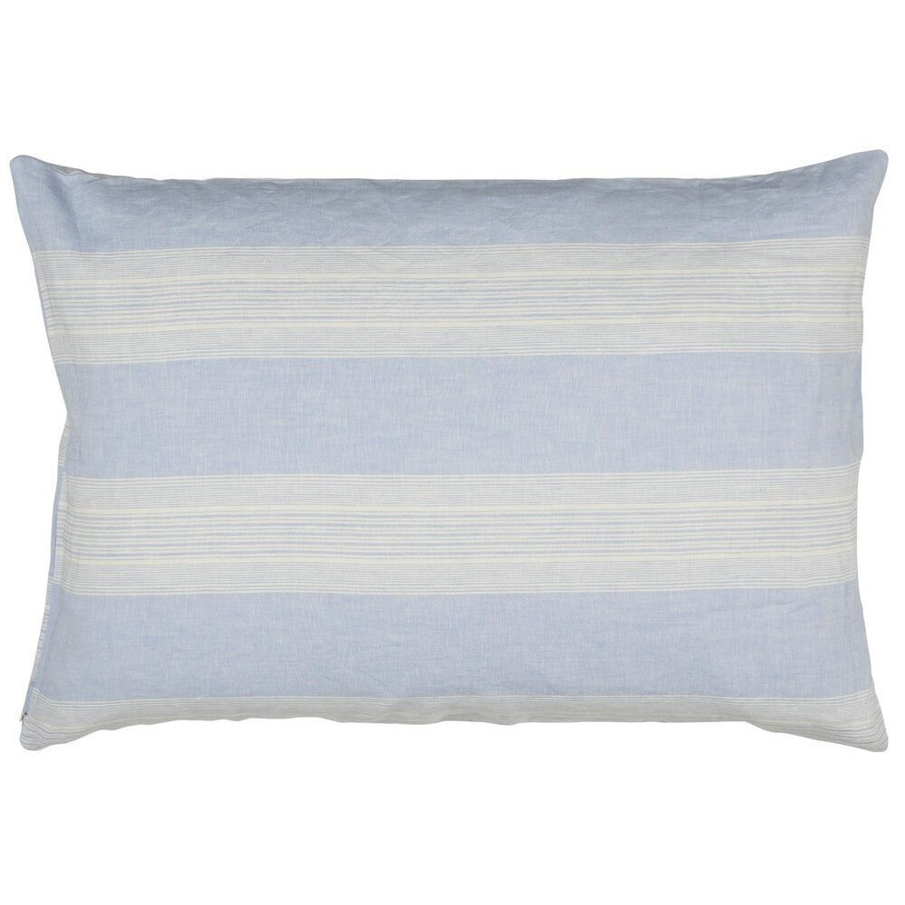 Kissenbezug mit Streifen, blau 