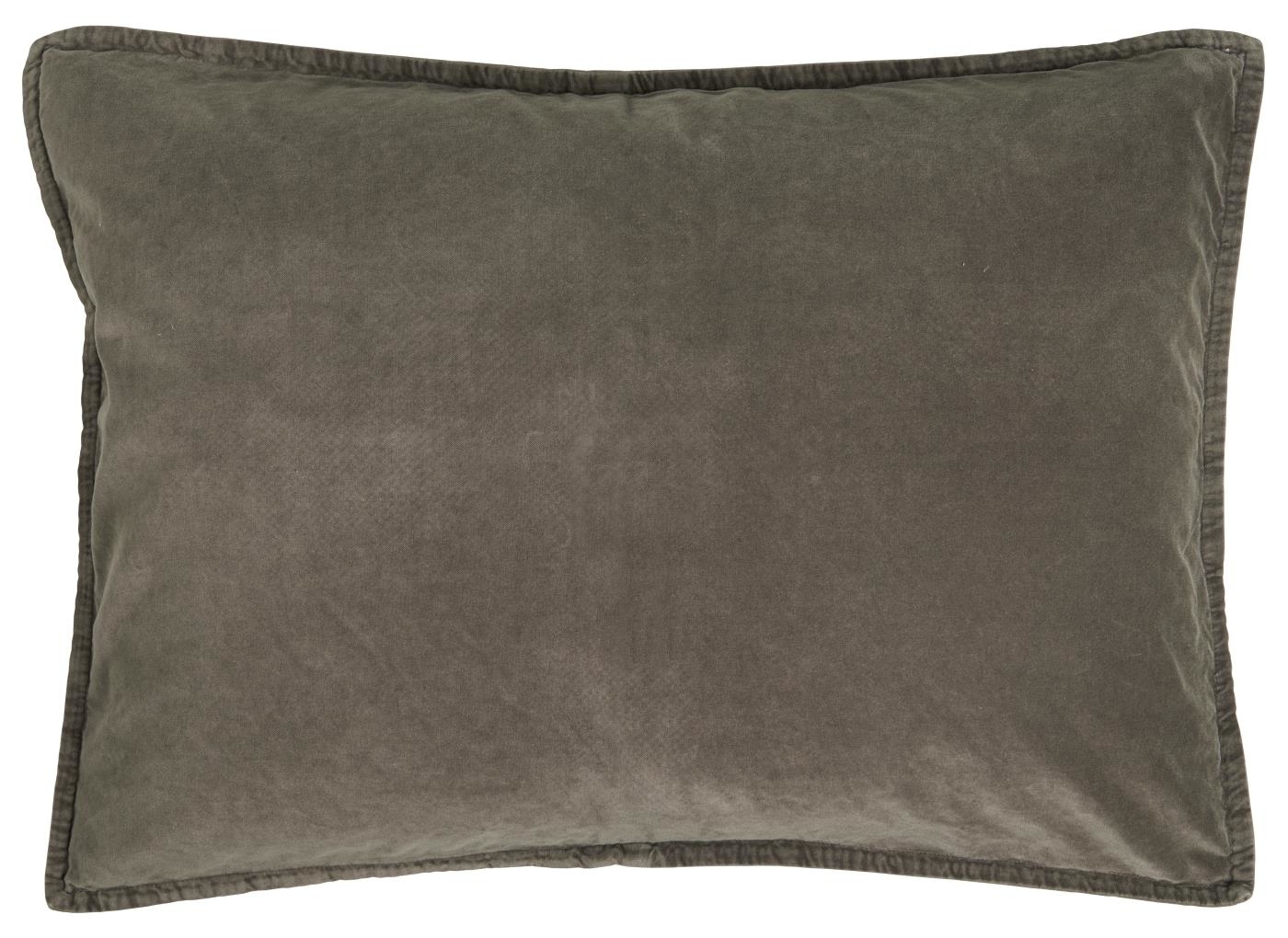Kissenbezug Velour rechteckig, graunatur 