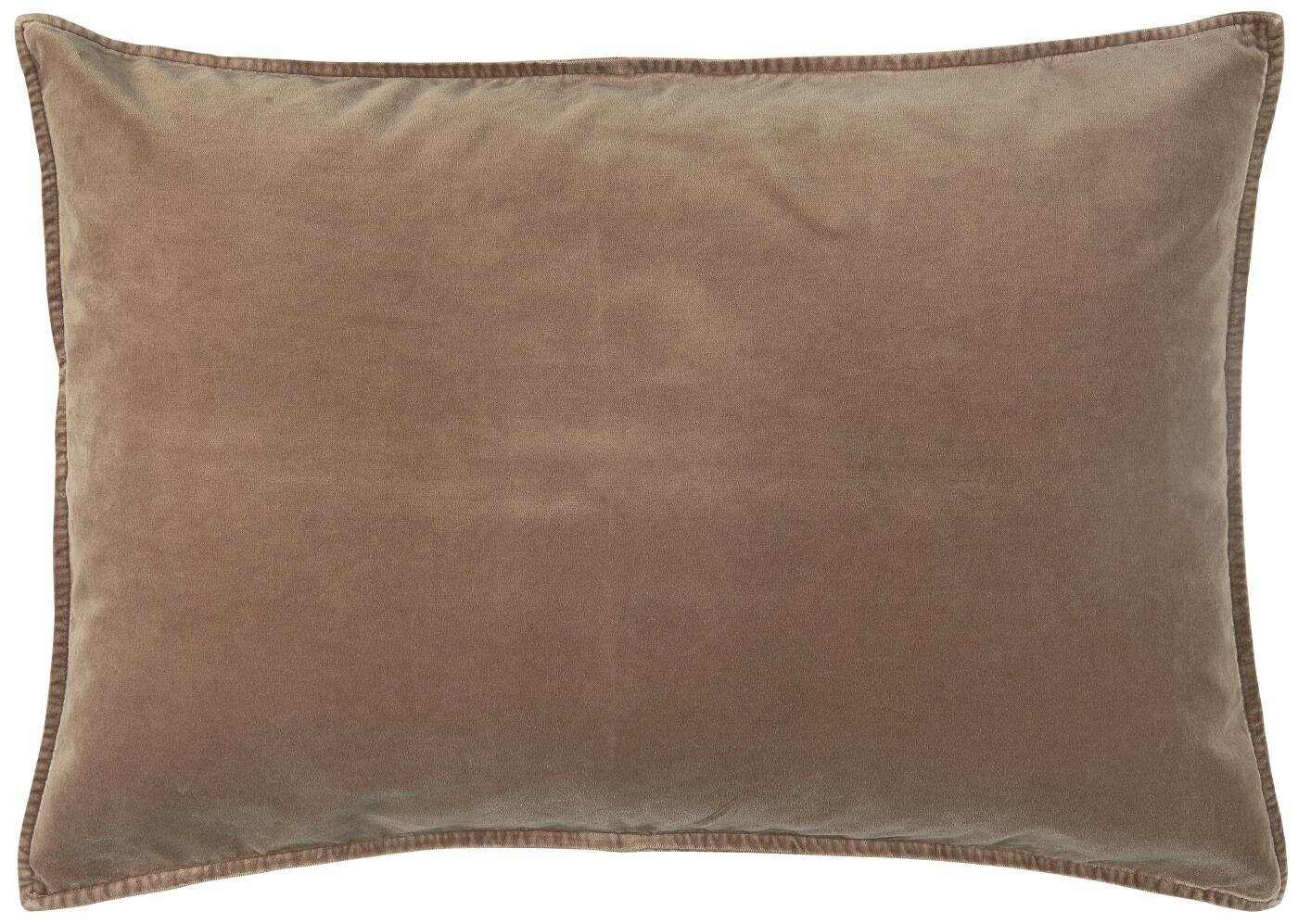 Kissenbezug Velour rechteckig, burned rose 