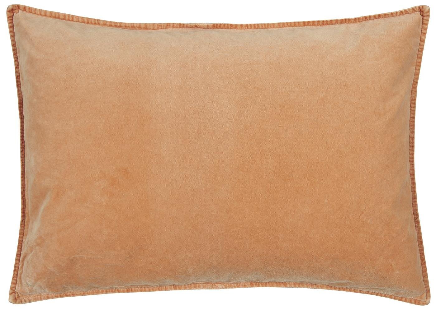 Kissenbezug Velour rechteckig, coral sands 