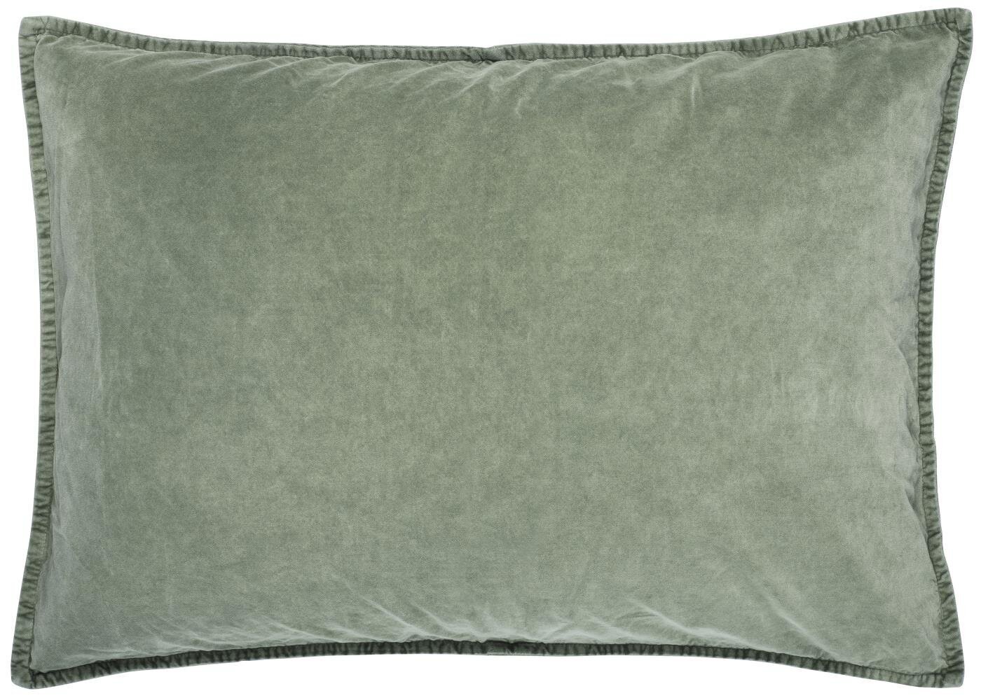 Kissenbezug Velour rechteckig, olive 