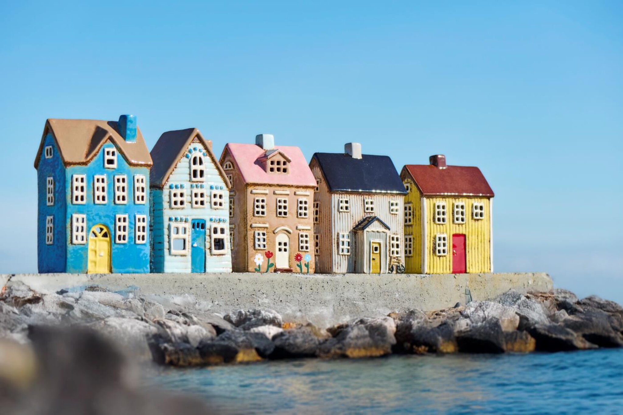 Kleine Stadt am Meer Bild 3