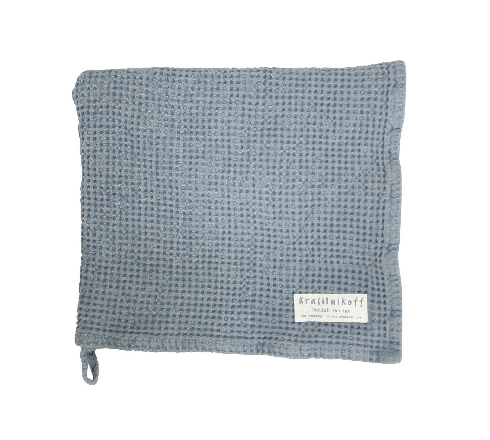 Bad-Handtuch mit Waffelstruktur, blau 