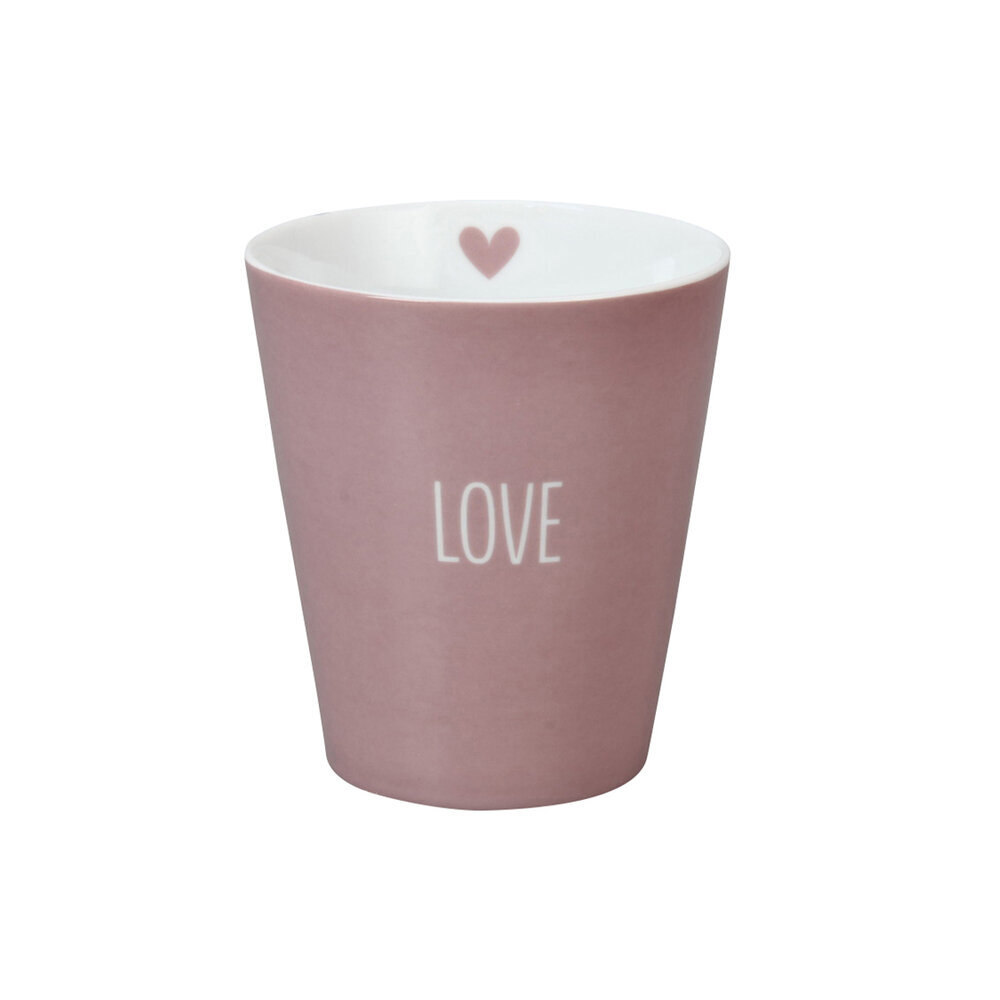 Becher Happy Mug, Love, dusty rose 