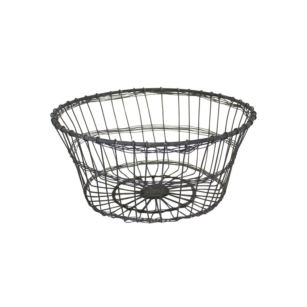 Bistro Draht Korb, grau Ø 23, Höhe 10 cm