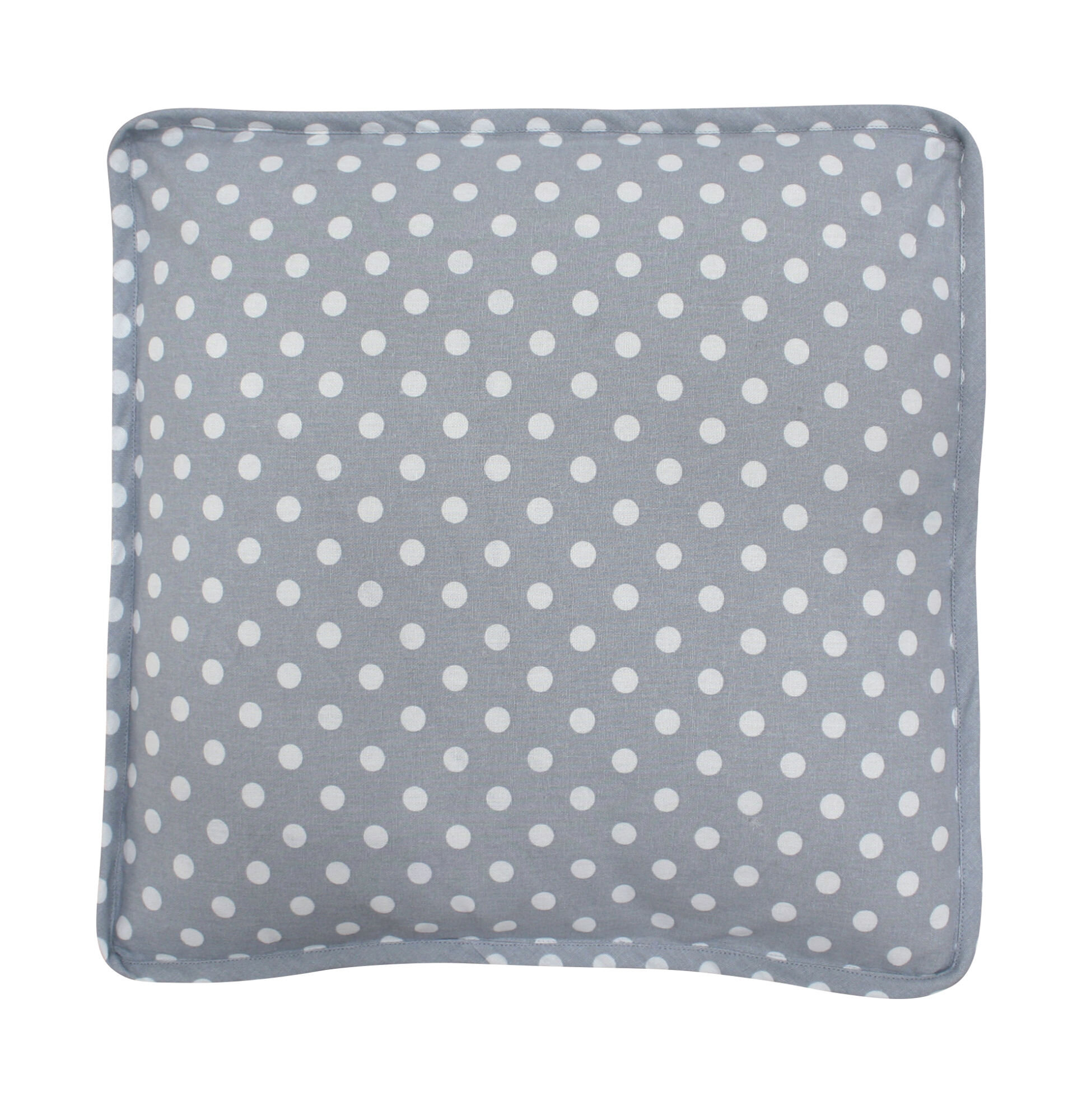 Boxkissenbezug Sitzkissen mit Punkten, grau 
