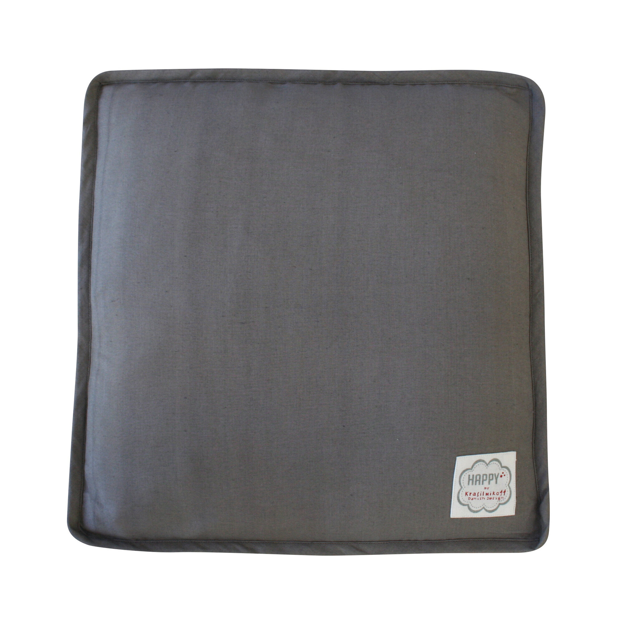 Box Sitzkissenbezug Dunkelgrau, dunkelgrau 