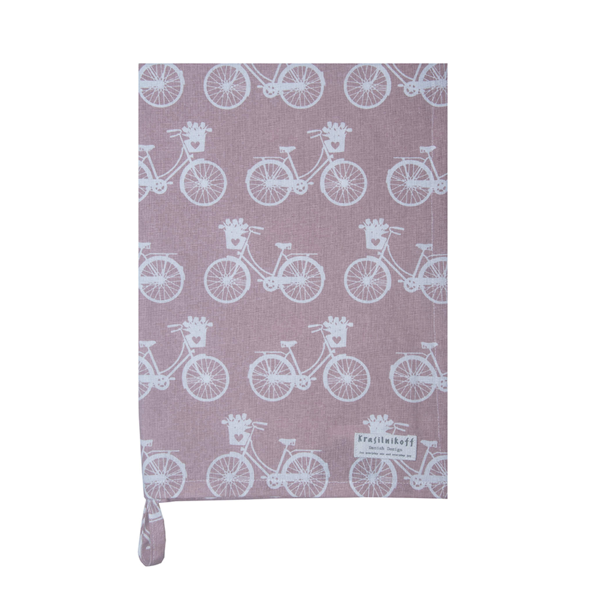 Geschirrhandtuch Bikes, dusty rose 