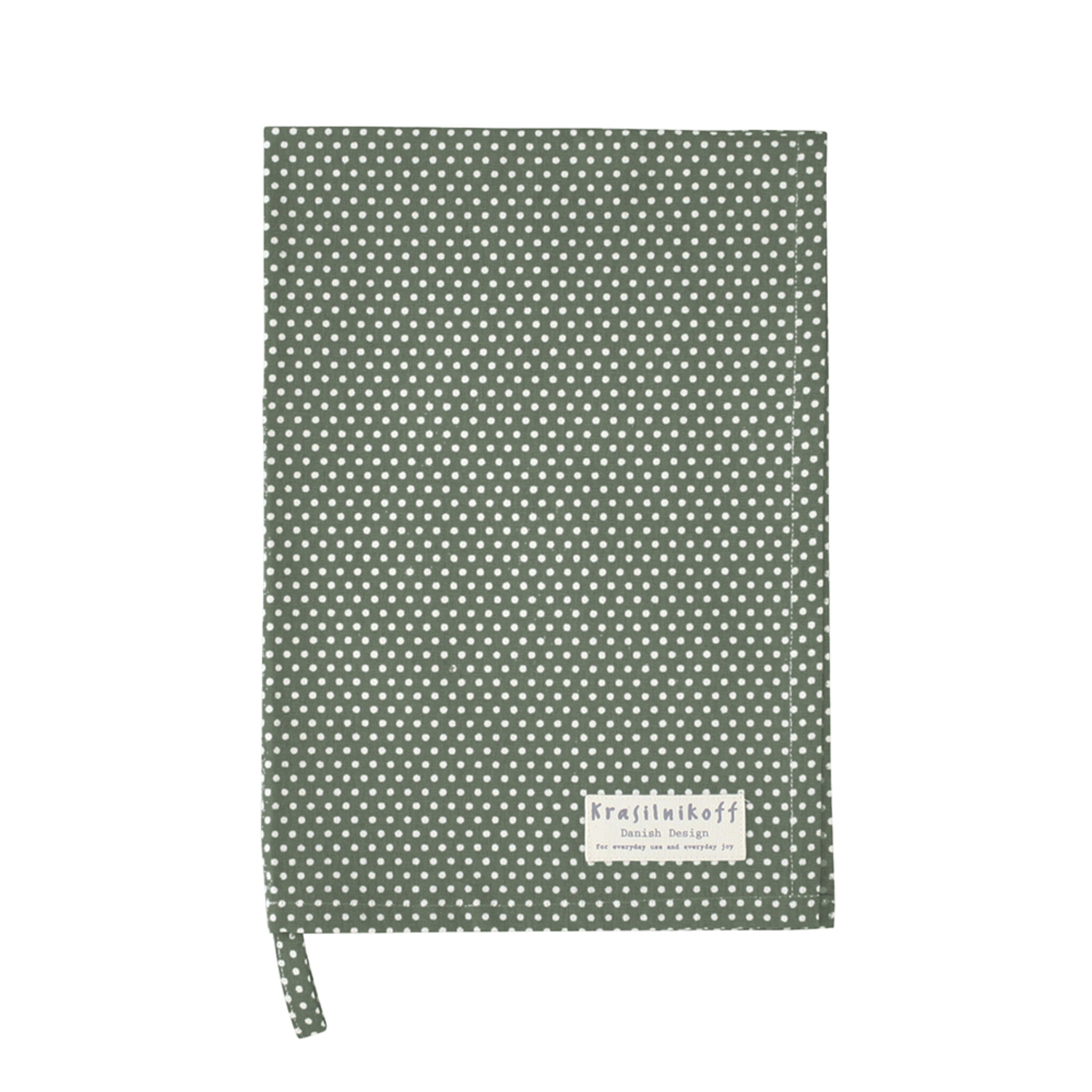 Geschirrhandtuch Micro Dots, olivgrün 