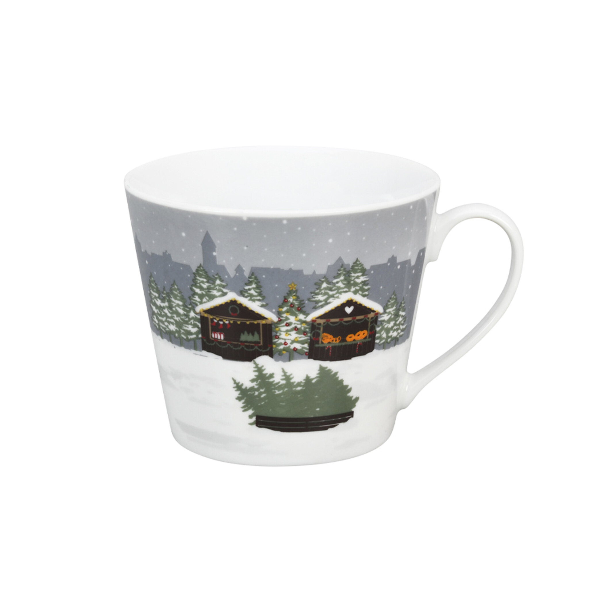 Happy Cup, Christmas Stall, grau 