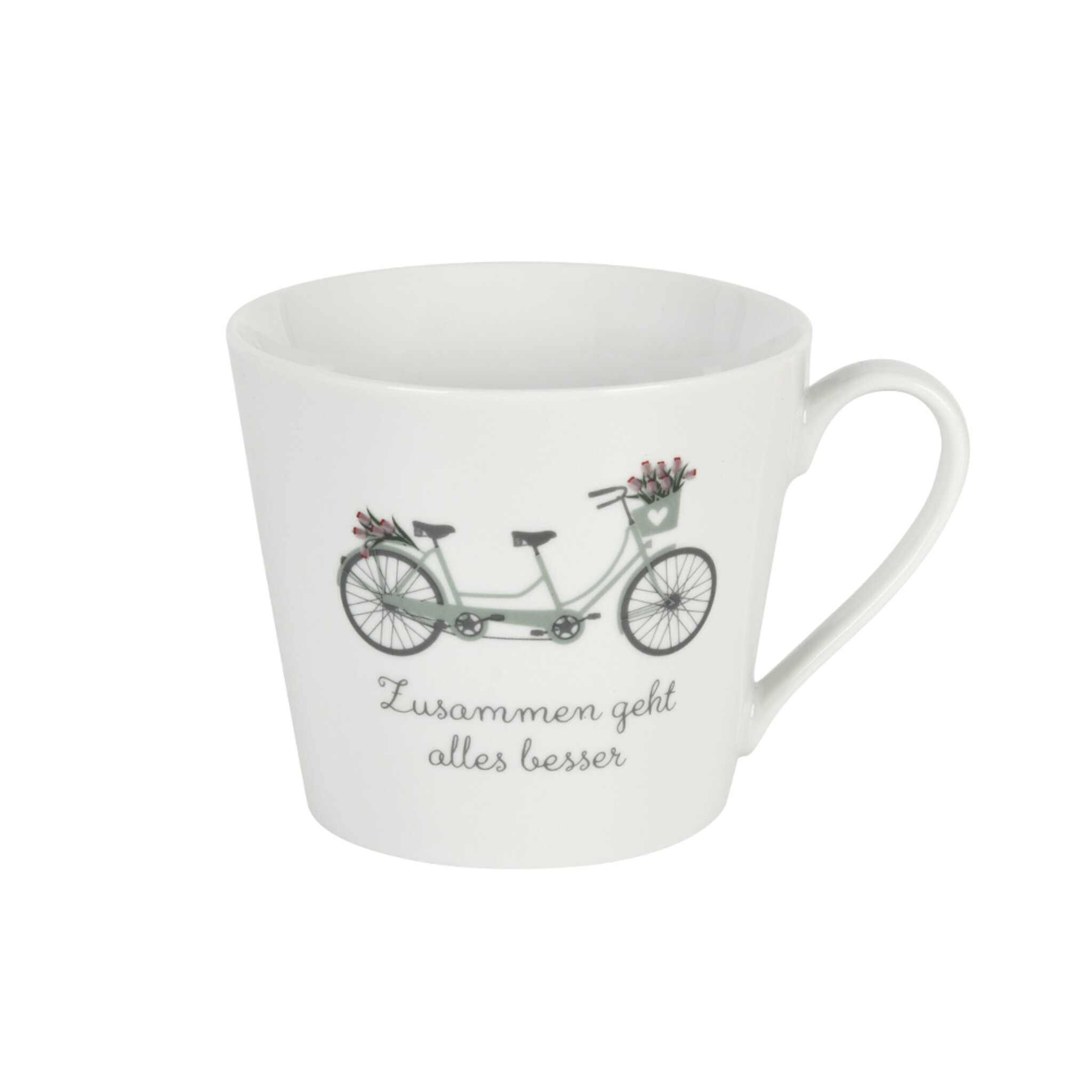 Happy Cup, Zusammen geht alles schöner, weiss 