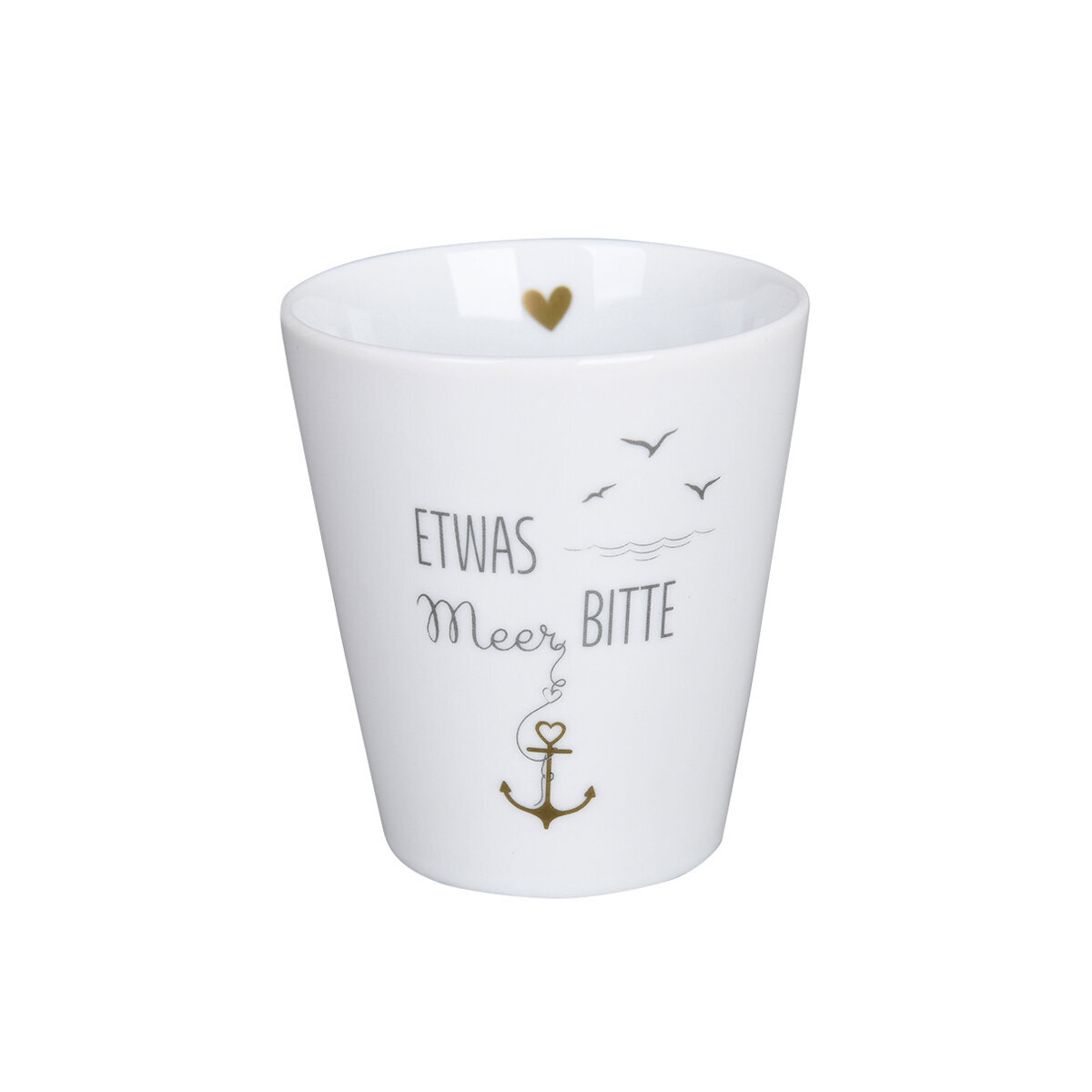 Happy Mug Becher Etwas Meer bitte, weiss 