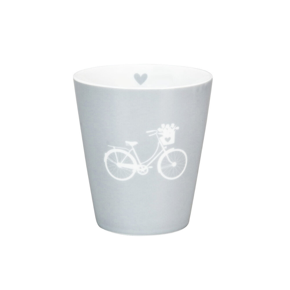 Happy Mug Bike, Becher, grau 