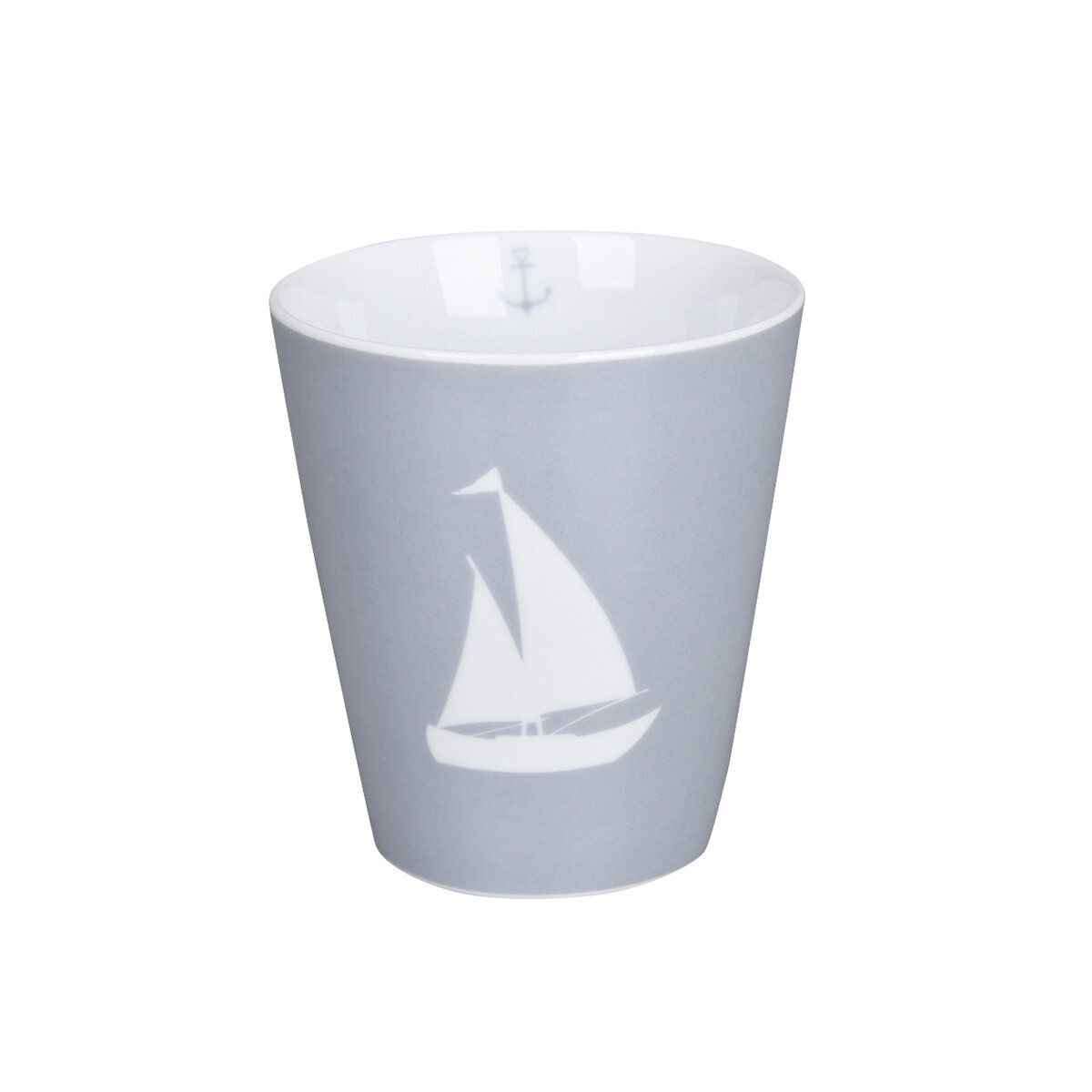 Happy Mug Boat Silhouette, grau 