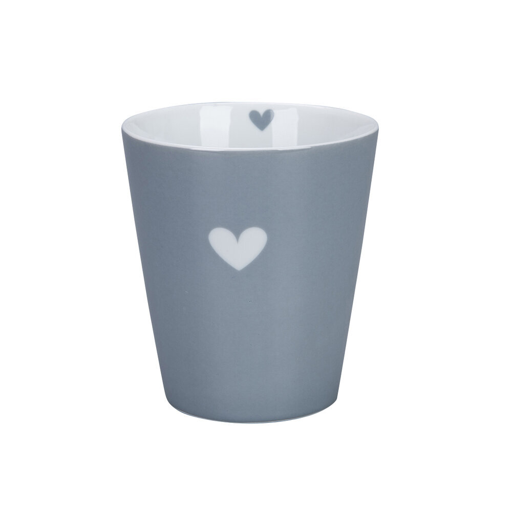 Happy Mug Colourful Heart, grau 