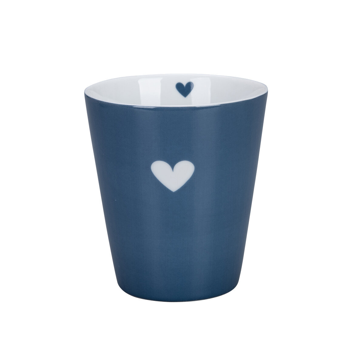 Happy Mug Colourful Heart, thunder blue 