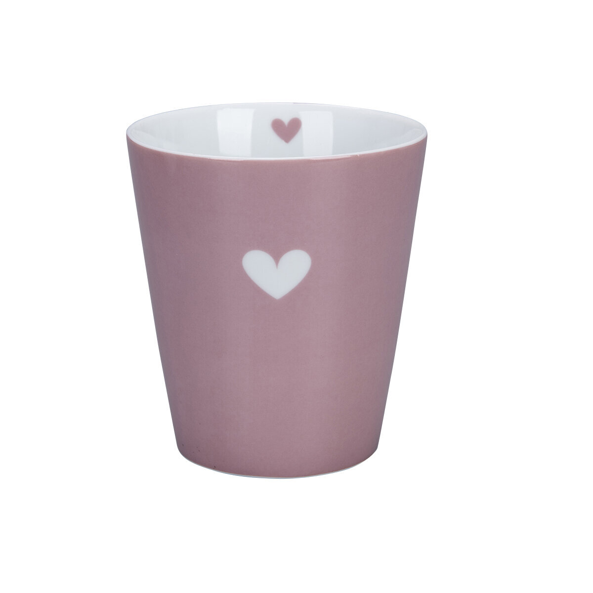 Happy Mug Colourful Heart, dusty rose 
