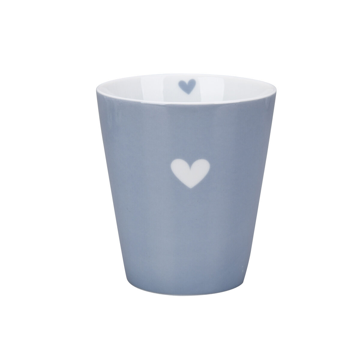 Happy Mug Colourful Heart, dusty blue 
