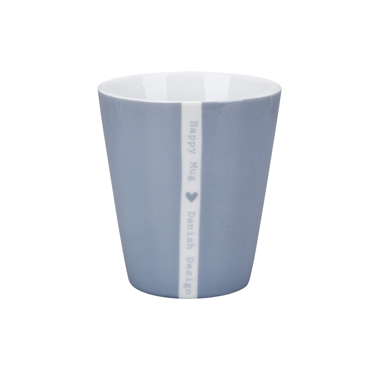 Happy Mug Colourful Heart, dusty blue 