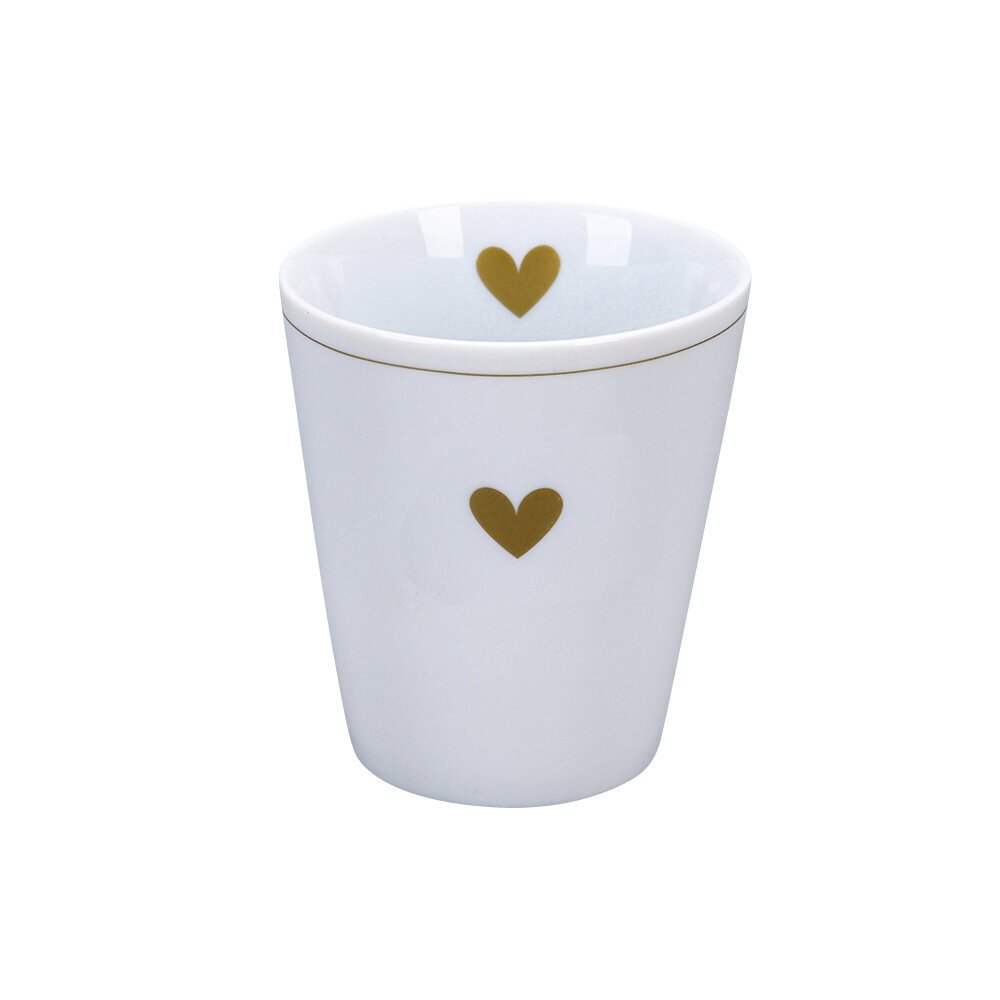 Happy Mug Becher Heart of Gold, gold 