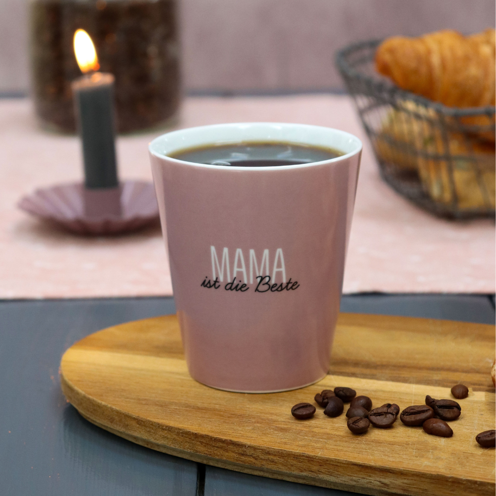 Happy Mug MAMA ist die Beste, rosa 