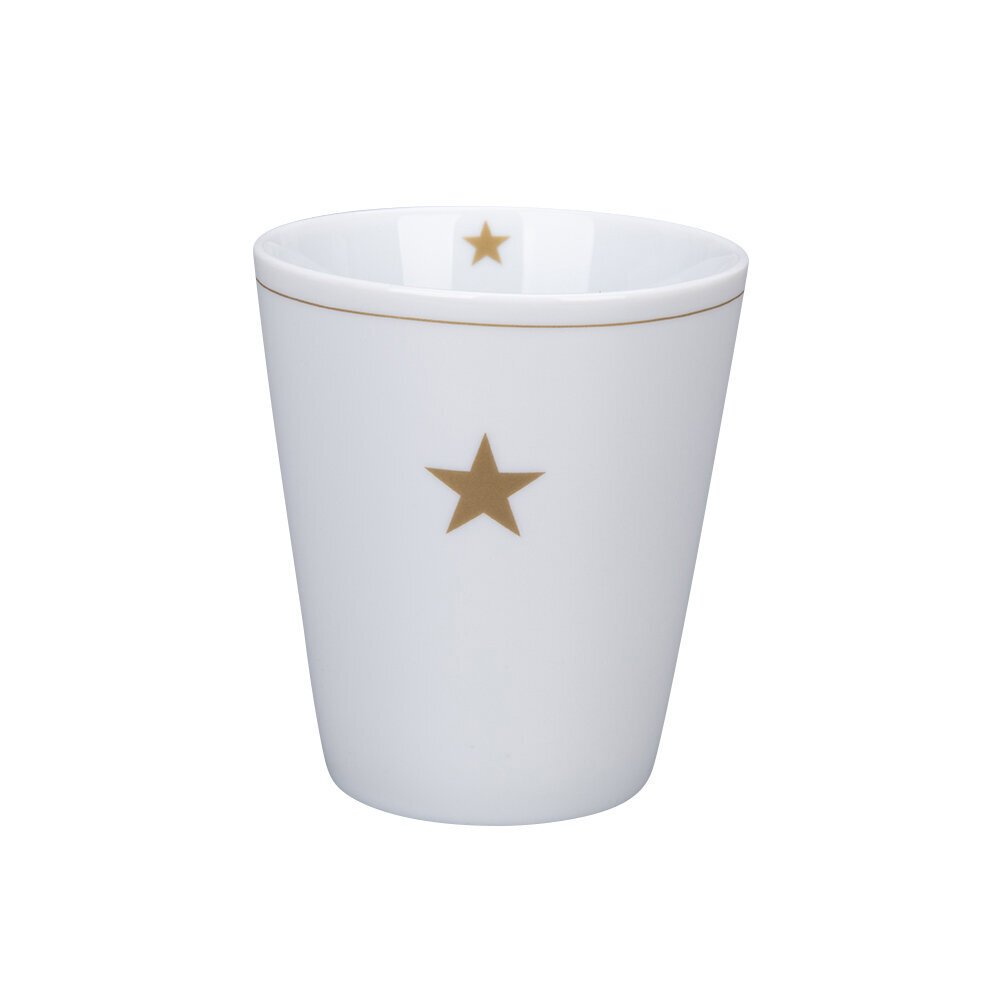 Happy Mug Star aus Porzellan, weiss 