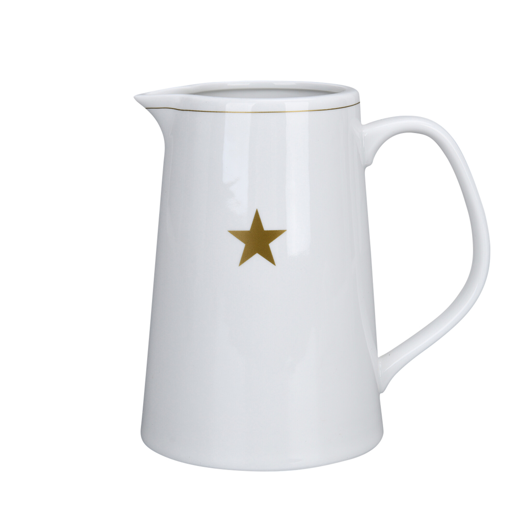 Kanne Star Gold, weiss 