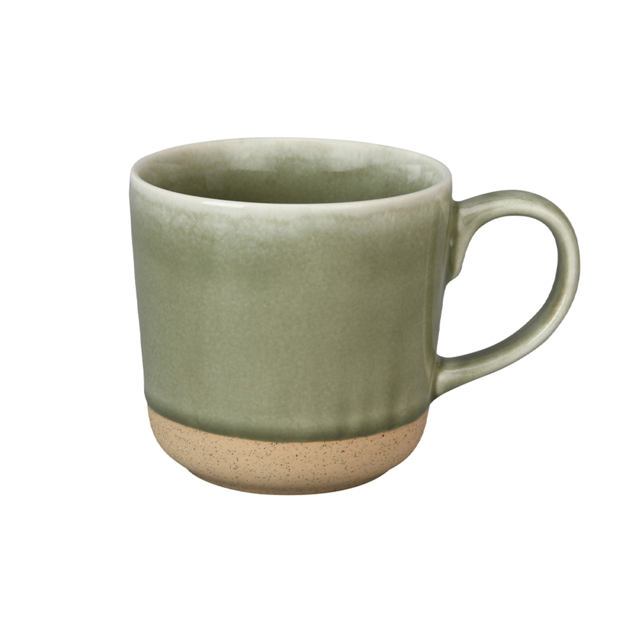 Keramik Tasse mit Henkel mit Glasur, grün 