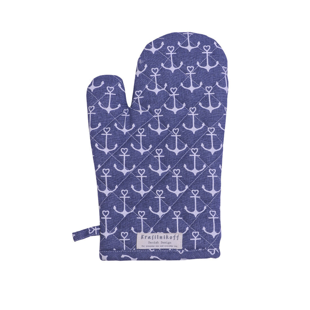 Ofenhandschuh Anchor mit Ankermotiv, thunder blue