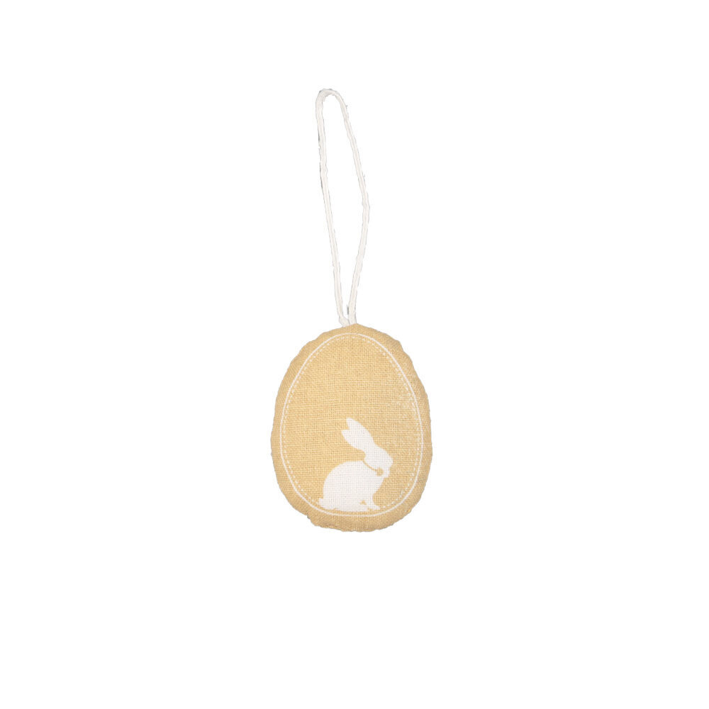 Osterei Aufhänger Baumwolle, gelb 
