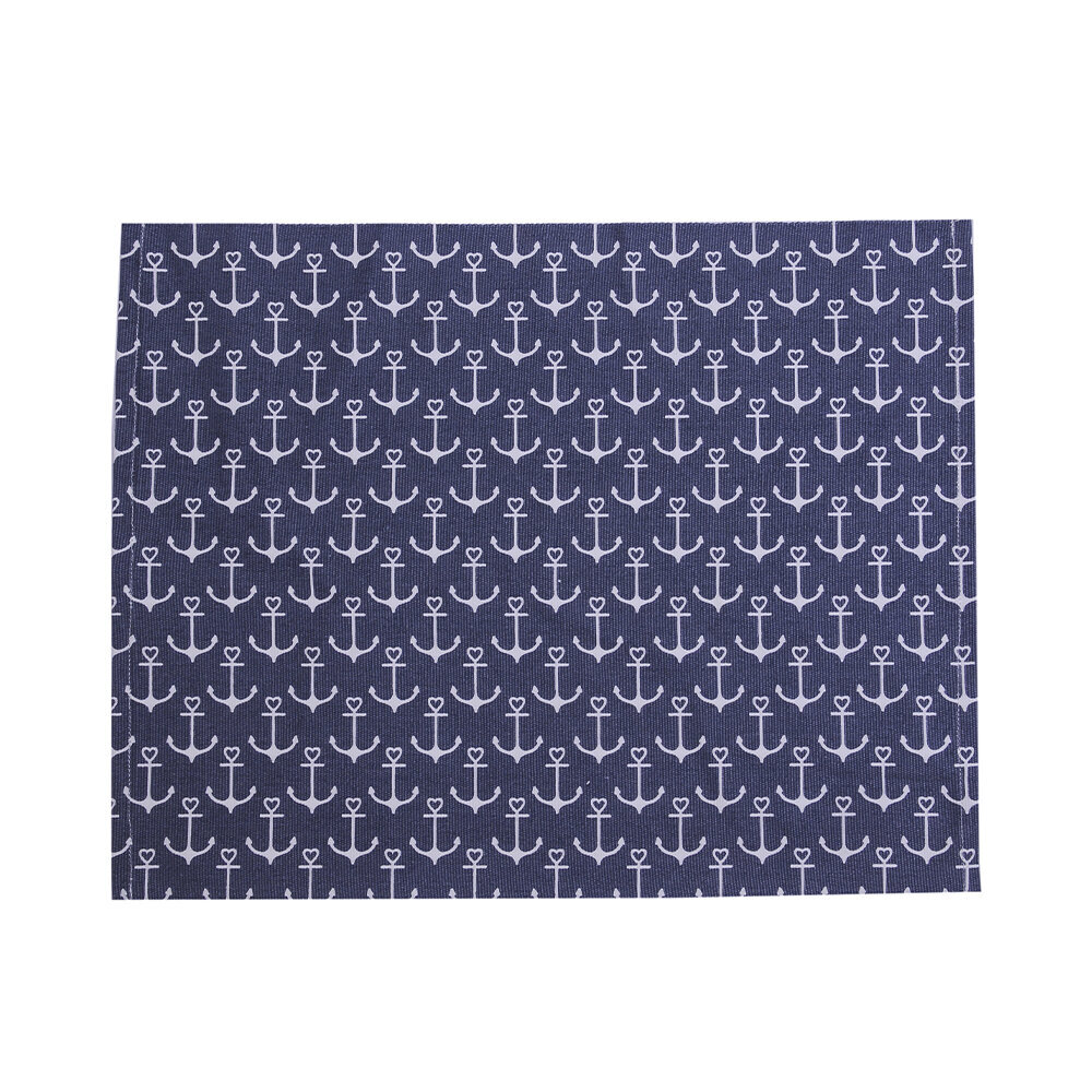 Tischgedeck, Platzmatte Anchor, thunder blue 