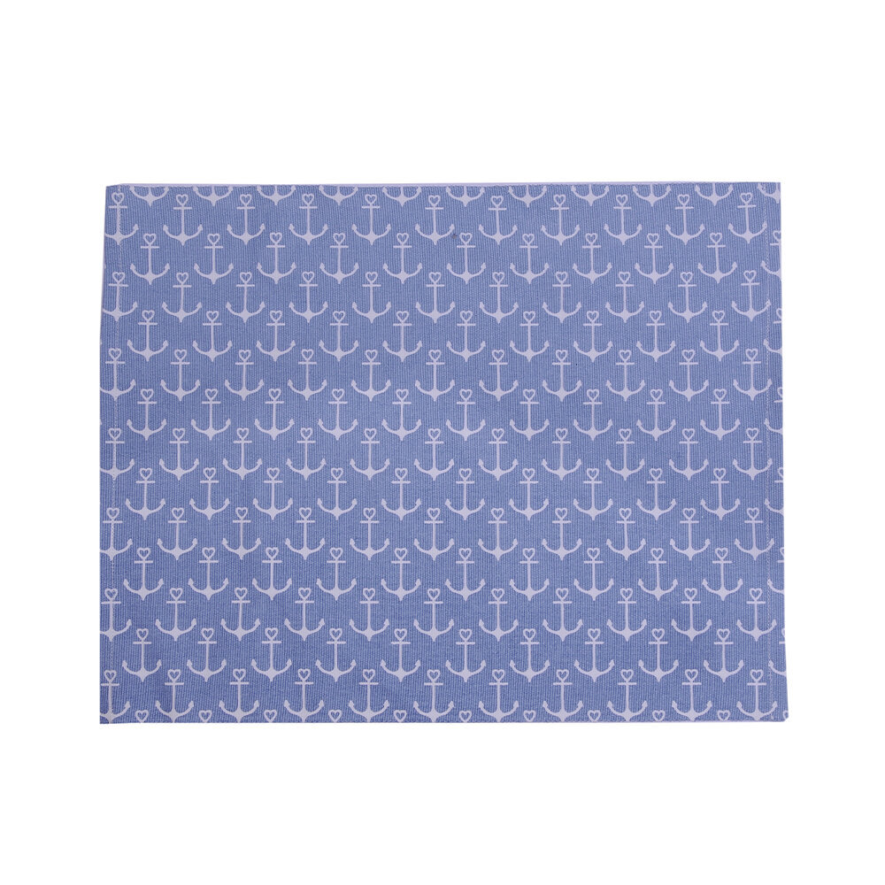 Tischgedeck, Platzmatte Anchor, dusty blue 