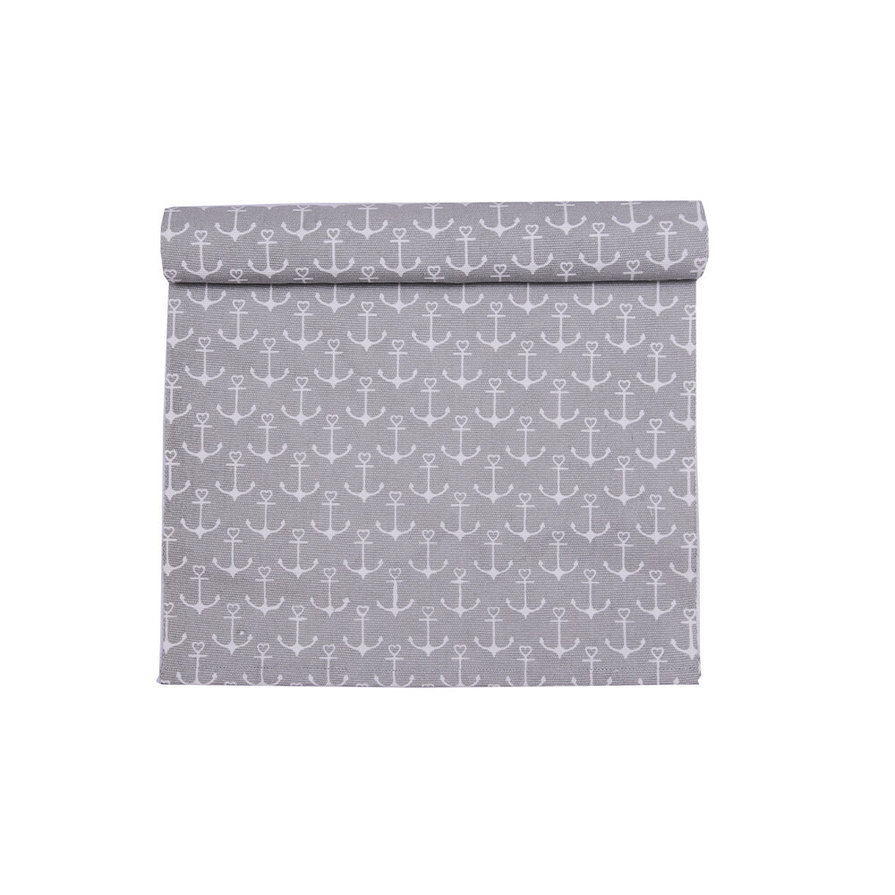 Tischläufer Anchor Anker, grau 