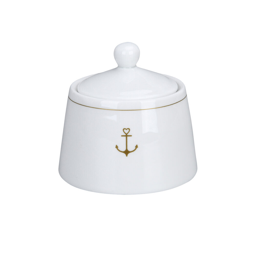 Zuckerpott Gold Anchor, weiss 