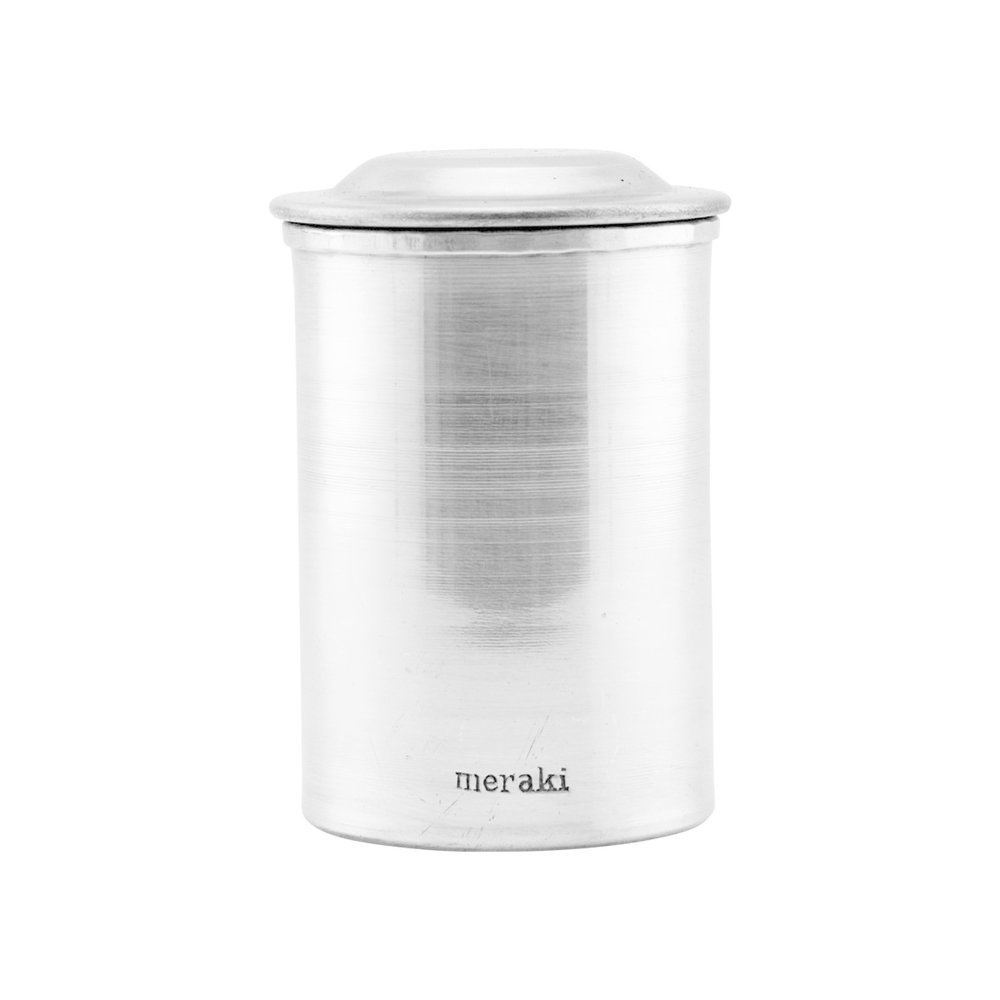 Dose mit Deckel Silber-Finish, silber Höhe 10,5 cm, ∅ 10,5 cm