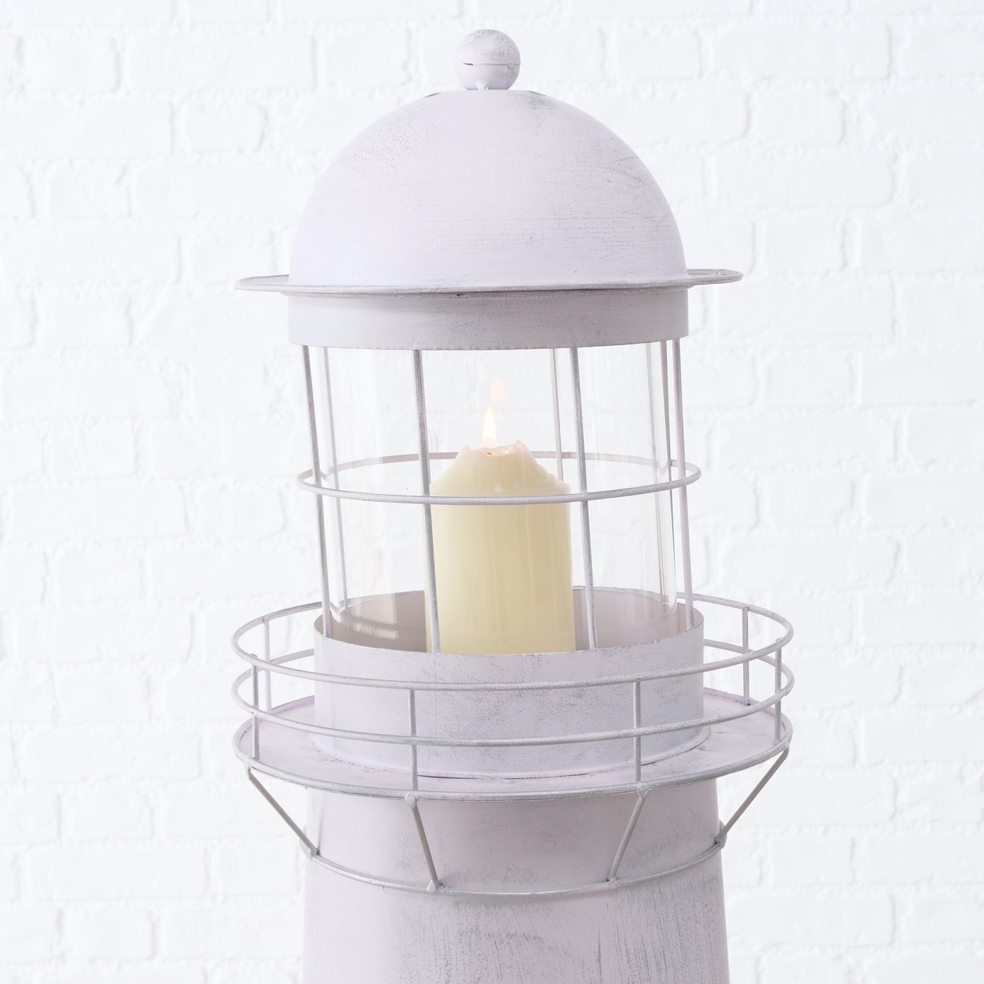 Leuchtturm Laterne Sylt 2er, grau 