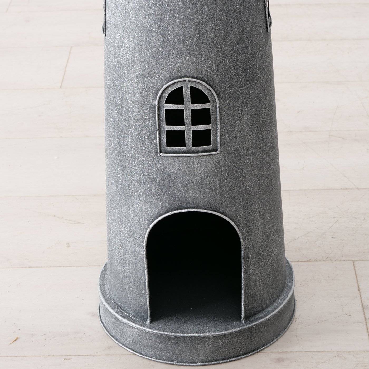 Leuchtturm Laterne Sylt 2er, grau 