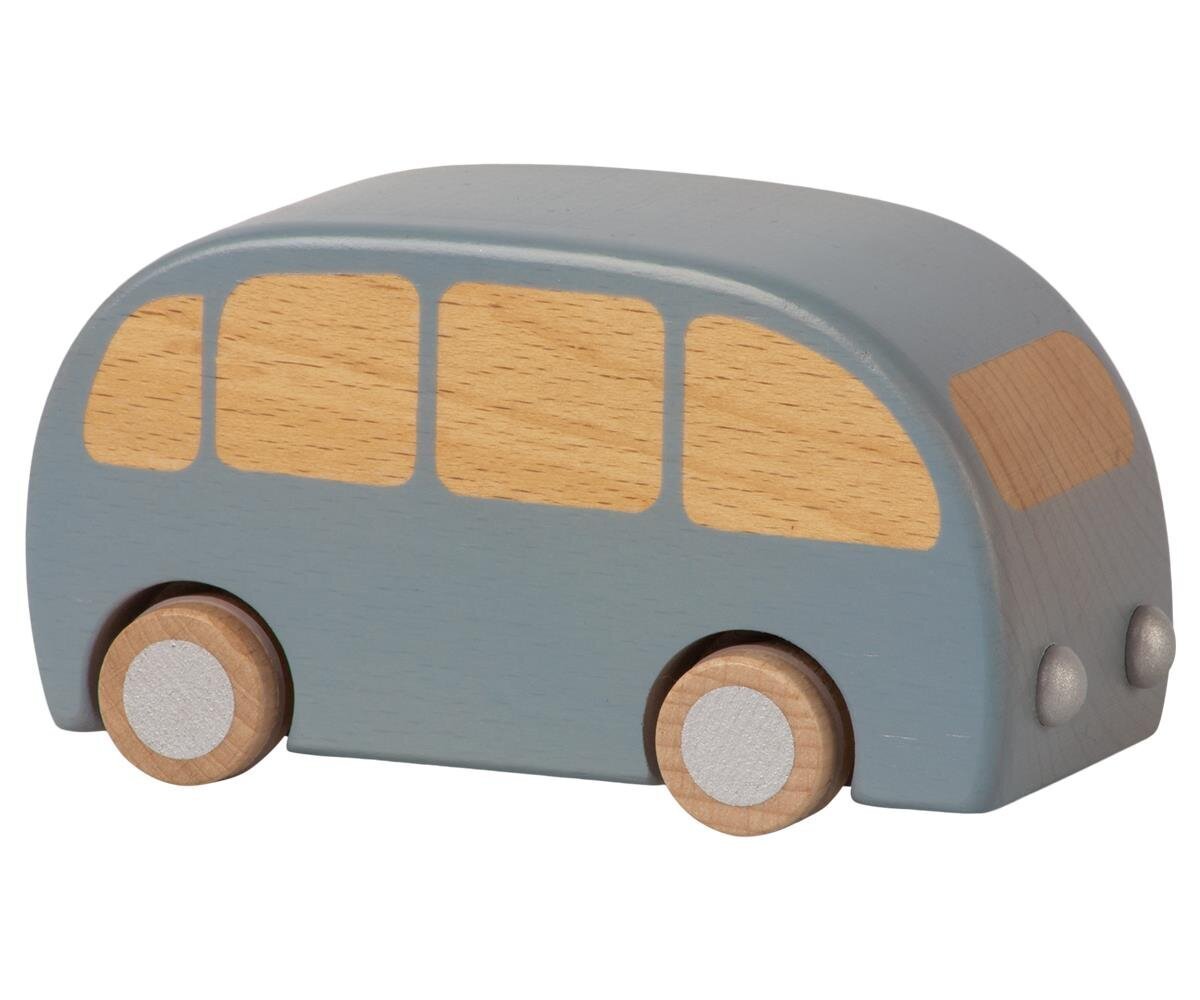 Holz Bus, blau