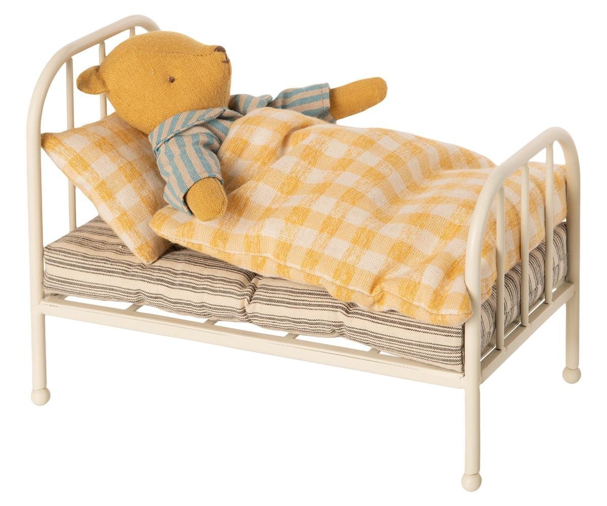 Vintage Bett Teddy Junior, beige 