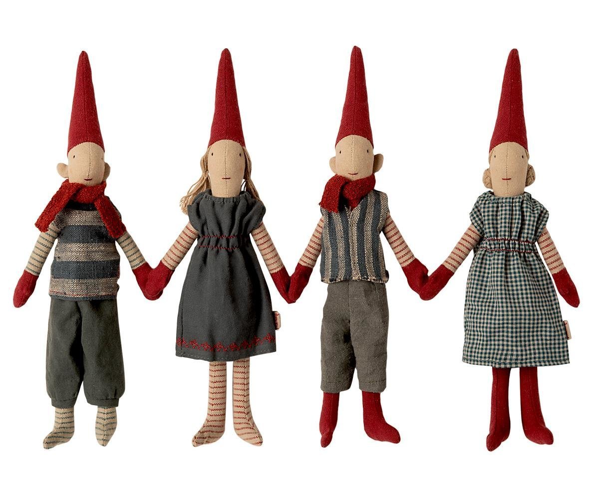 Weihnachtswichtel mit Magneten, diverse 