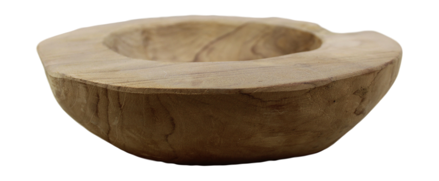 Obstschale Teakholz, natur ø 28-35 x 10 cm